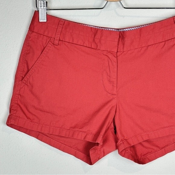 J. Crew Factory Dusty Red 3 inch Chino Shorts 2 - Picture 2 of 7